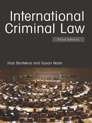 cover image of International Criminal Law